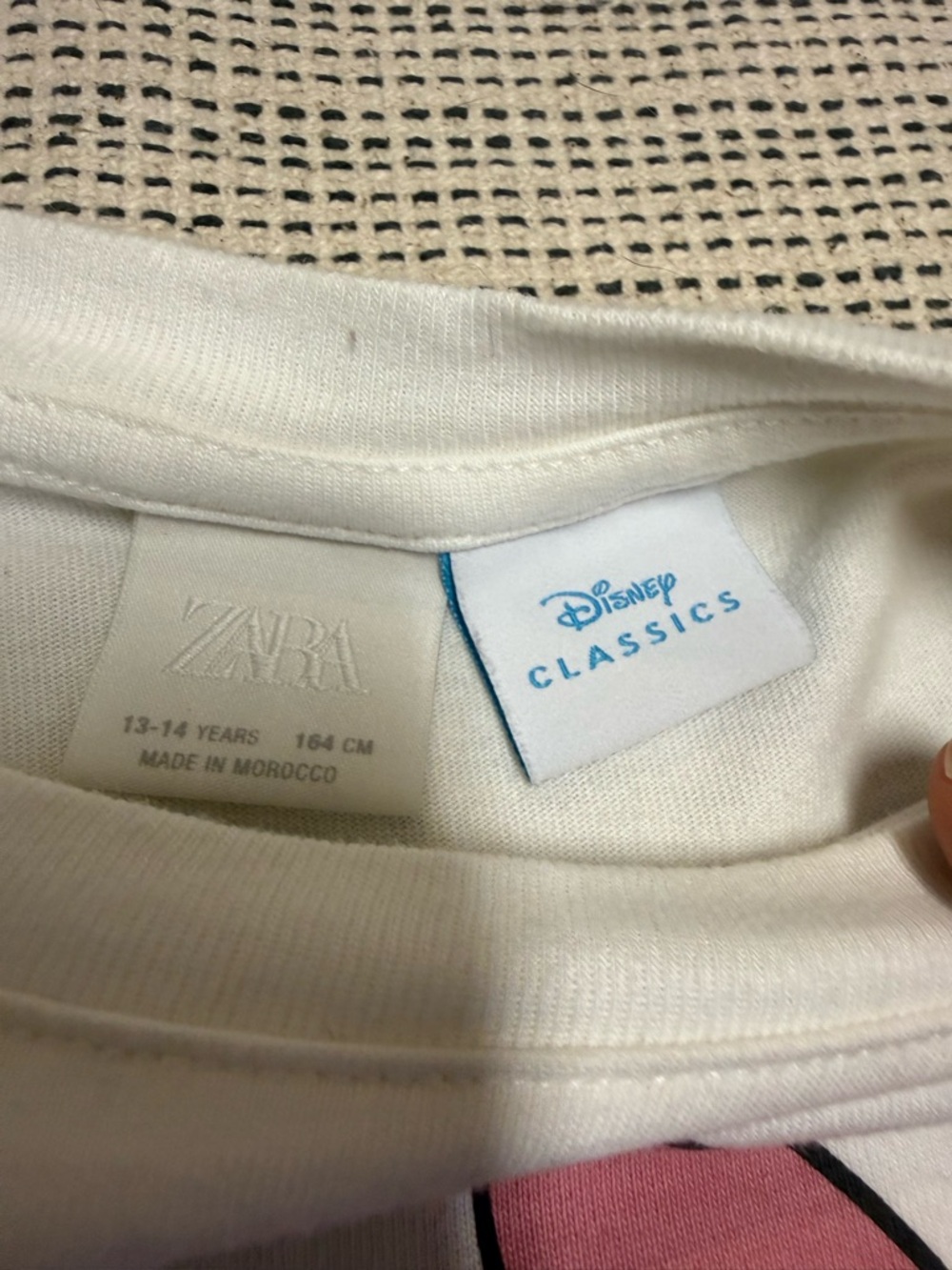 Zara Kids x Disney White Kids Graphic Tee Stitch and Fruit Print - Picture 2 of 6